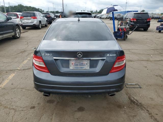 WDDGF8BB6BR156476 - 2011 MERCEDES-BENZ C 300 4MATIC GRAY photo 6