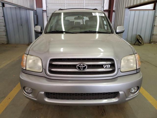 5TDBT48A82S108466 - 2002 TOYOTA SEQUOIA LIMITED SILVER photo 5