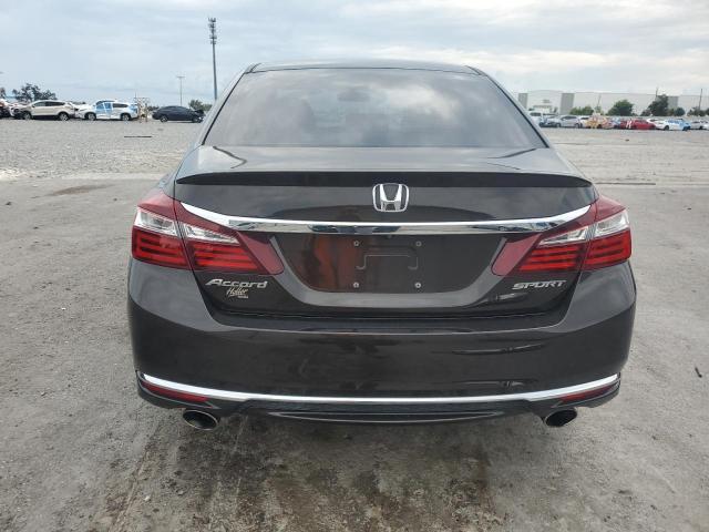 1HGCR2F51HA244250 - 2017 HONDA ACCORD SPORT ყავისფერი ფოტო 6