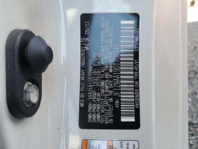 JF1ZNAA19D1704449 - 2013 TOYOTA SCION FR-S WHITE photo 12