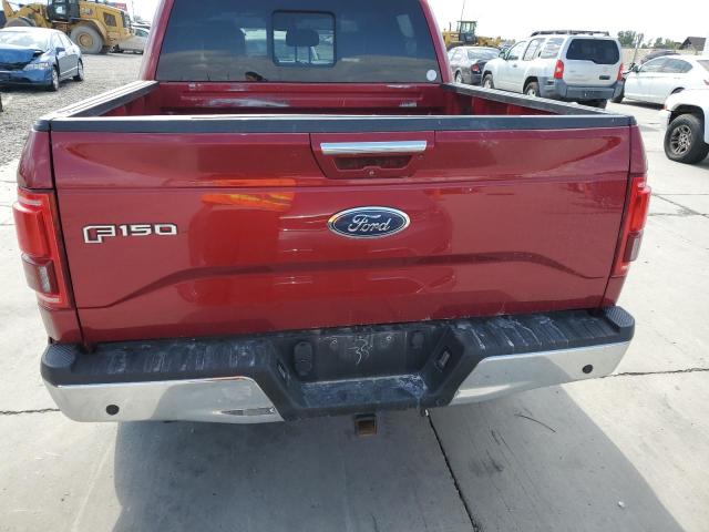 1FTEW1EF6FFA43156 - 2015 FORD F150 SUPERCREW RED photo 6