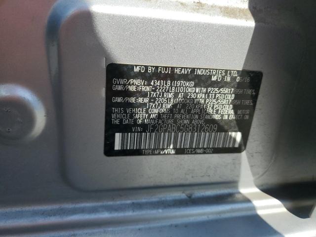 JF2GPABC5G8312609 - 2016 SUBARU CROSSTREK PREMIUM SILVER photo 12