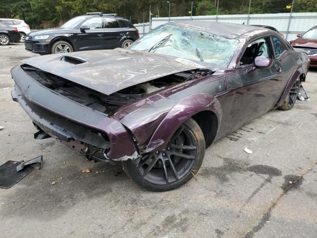 2C3CDZFJ3MH590139 - 2021 DODGE CHALLENGER R/T SCAT PACK PURPLE photo 1