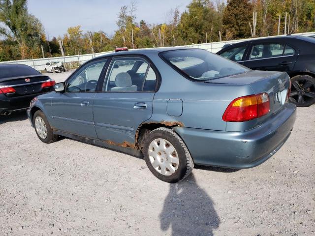2HGEJ6614YH554396 - 2000 HONDA CIVIC BASE BLUE photo 2