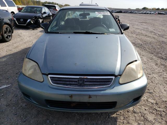 2HGEJ6614YH554396 - 2000 HONDA CIVIC BASE BLUE photo 5