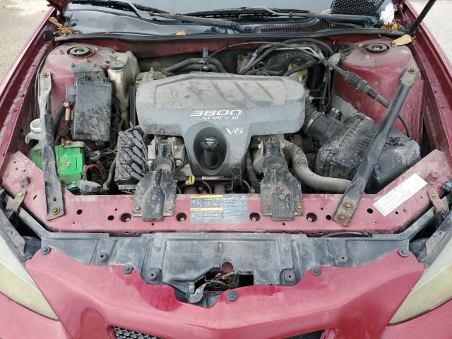 2G2WP522X51259824 - 2005 PONTIAC GRAND PRIX RED photo 11
