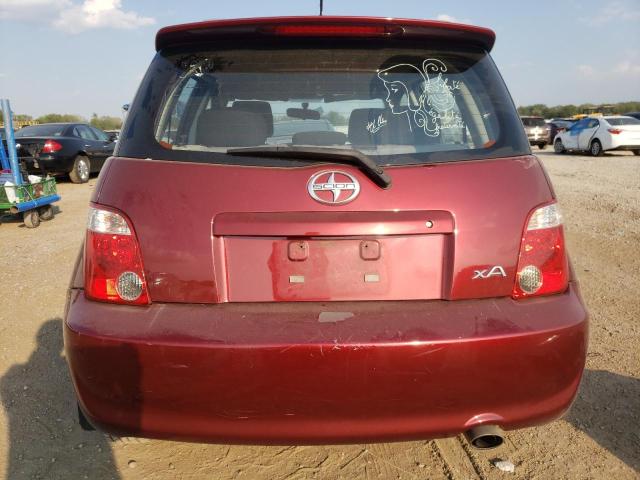 JTKKT624260134853 - 2006 TOYOTA SCION XA RED photo 6