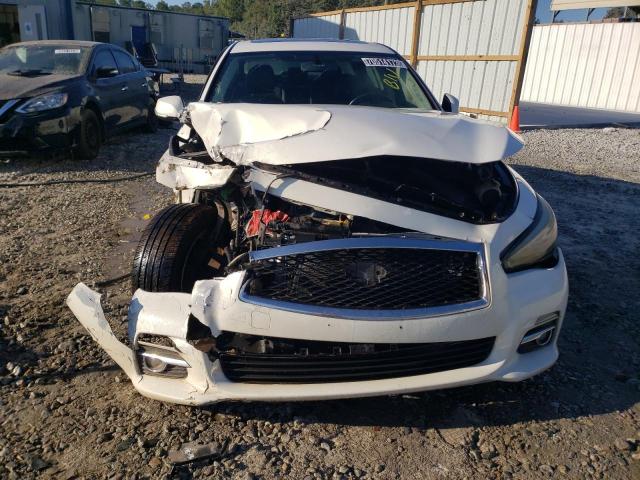 JN1BV7AR8EM697307 - 2014 INFINITI Q50 BASE WHITE photo 5