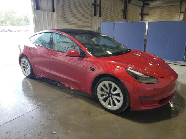 5YJ3E1EAXNF189545 - 2022 TESLA MODEL 3 RED photo 4