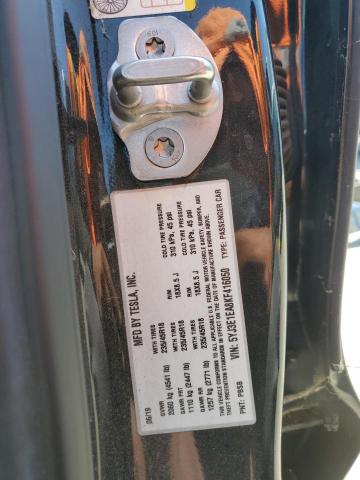 5YJ3E1EA8KF416050 - 2019 TESLA MODEL 3 BLACK photo 12