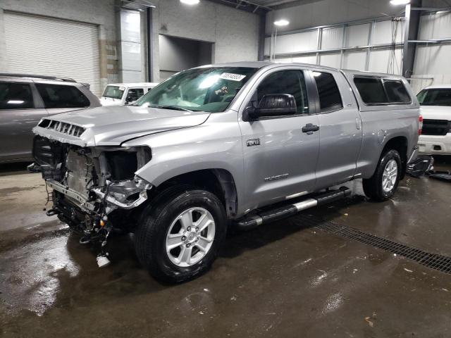 5TFUY5F11MX011206 - 2021 TOYOTA TUNDRA DOUBLE CAB SR/SR5 SILVER photo 1