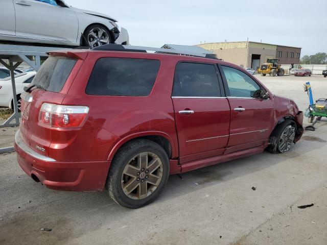 1GKKVTED2CJ146880 - 2012 GMC ACADIA DENALI RED photo 3