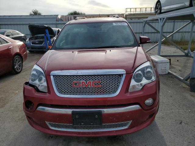 1GKKVTED2CJ146880 - 2012 GMC ACADIA DENALI RED photo 5