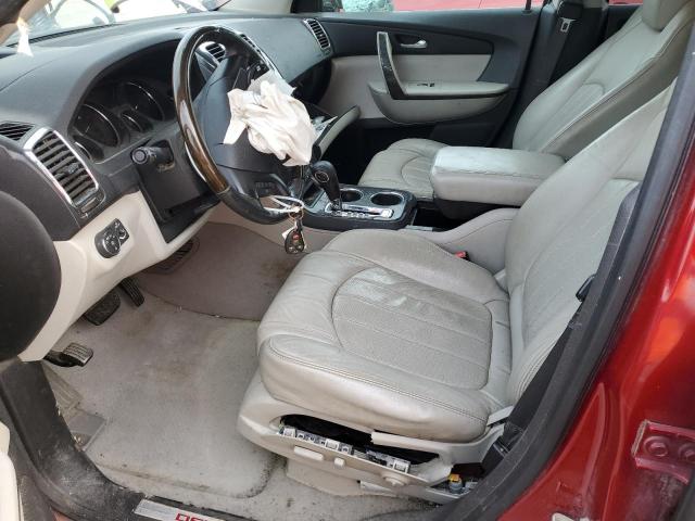 1GKKVTED2CJ146880 - 2012 GMC ACADIA DENALI RED photo 7