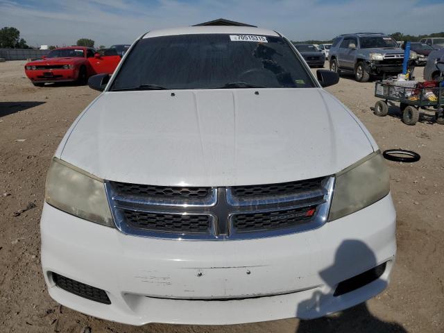 1C3CDZAB0DN712804 - 2013 DODGE AVENGER SE WHITE photo 5