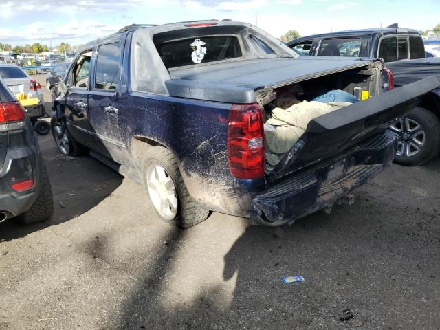 3GNTKGE32BG289617 - 2011 CHEVROLET AVALANCHE LTZ BLUE photo 2