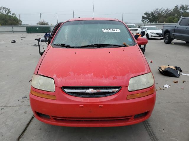 KL1TD62685B496786 - 2005 CHEVROLET AVEO BASE Qırmızı foto 5
