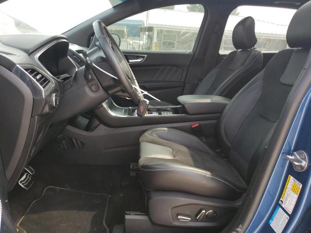 2FMPK4AP5KBC57650 - 2019 FORD EDGE ST BLUE photo 7