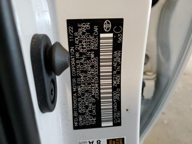 JTDBCMFE0P3003855 - 2023 TOYOTA COROLLA LE 白色 照片 12