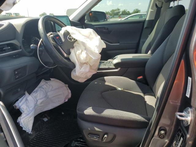 5TDZZRAH8NS142445 - 2022 TOYOTA HIGHLANDER L GRAY photo 7