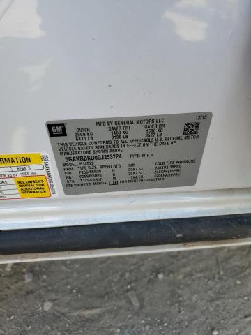 5GAKRBKD0GJ253724 - 2016 BUICK ENCLAVE Ağ foto 14