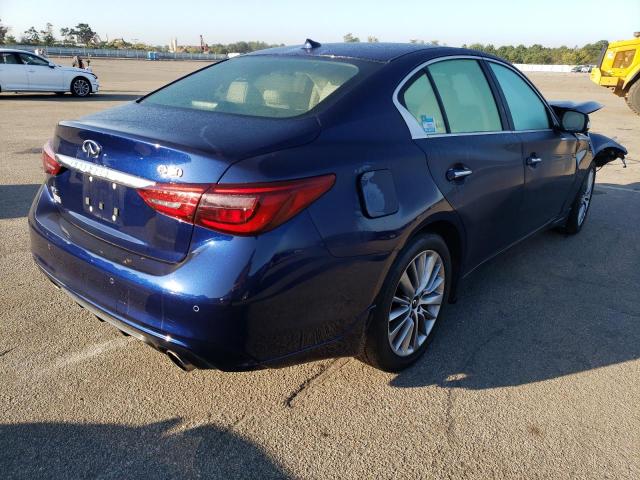 JN1EV7BR8NM341483 - 2022 INFINITI Q50 LUXE BLUE photo 3