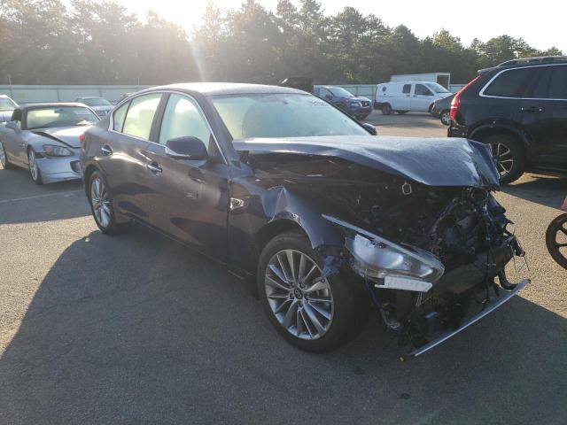 JN1EV7BR8NM341483 - 2022 INFINITI Q50 LUXE BLUE photo 4