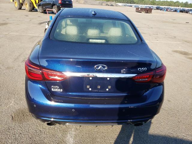 JN1EV7BR8NM341483 - 2022 INFINITI Q50 LUXE BLUE photo 6