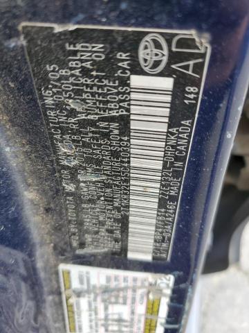 2T1KR32E15C440394 - 2005 TOYOTA COROLLA MA XR BLUE photo 12