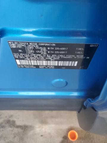 JTMWFREV5HJ710647 - 2017 TOYOTA RAV4 XLE BLUE photo 13