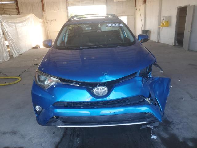 JTMWFREV5HJ710647 - 2017 TOYOTA RAV4 XLE BLUE photo 5