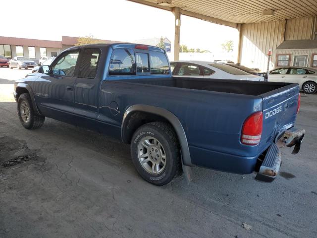 1B7GL12X82S669808 - 2002 DODGE DAKOTA BASE BLUE photo 2