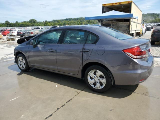 19XFB2F5XFE091541 - 2015 HONDA CIVIC LX GRAY photo 2