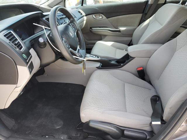 19XFB2F5XFE091541 - 2015 HONDA CIVIC LX GRAY photo 7