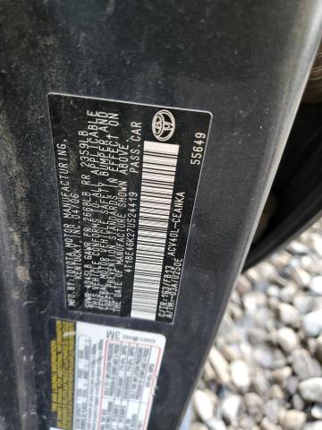 4T1BE46K27U524419 - 2007 TOYOTA CAMRY LE A CE CHARCOAL photo 12