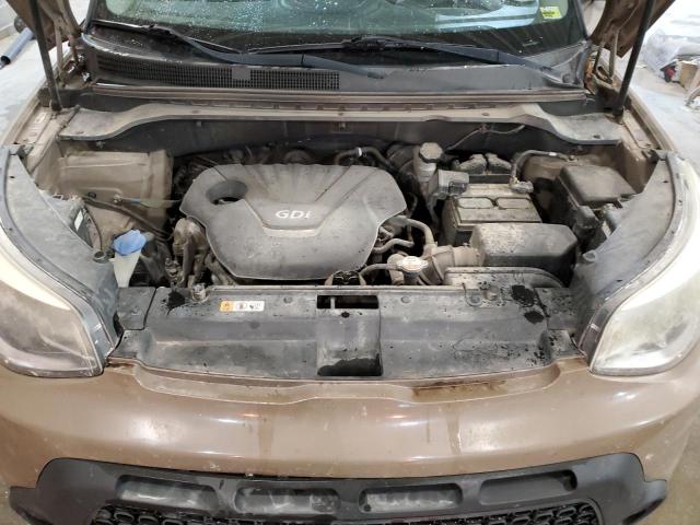 KNDJN2A23E7054649 - 2014 KIA SOUL BROWN photo 11