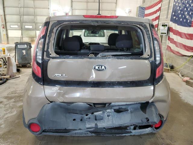 KNDJN2A23E7054649 - 2014 KIA SOUL BROWN photo 6