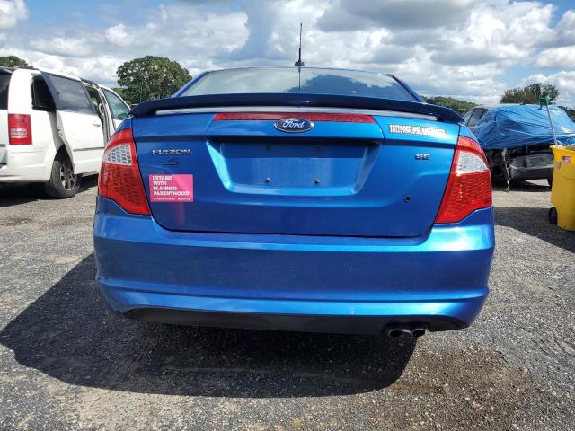 3FAHP0HA3CR409468 - 2012 FORD FUSION SE BLUE photo 6