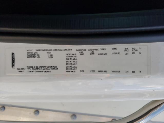 3ALACWFC9NDNF9268 - 2022 FREIGHTLINER M2 106 MEDIUM DUTY WHITE photo 12