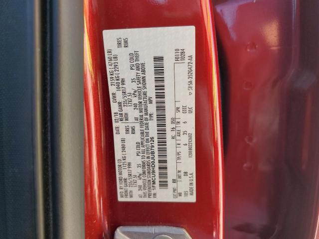 1FMCU9HD0JUB79126 - 2018 FORD ESCAPE SEL RED photo 13