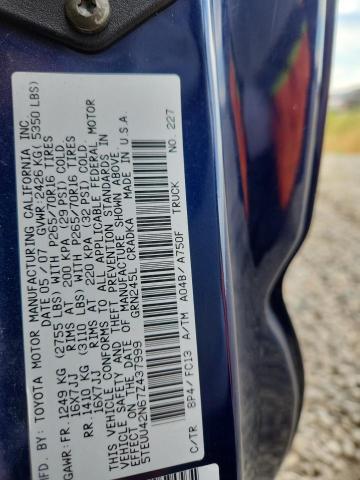 5TEUU42N67Z437999 - 2007 TOYOTA TACOMA ACCESS CAB Көк фото 12