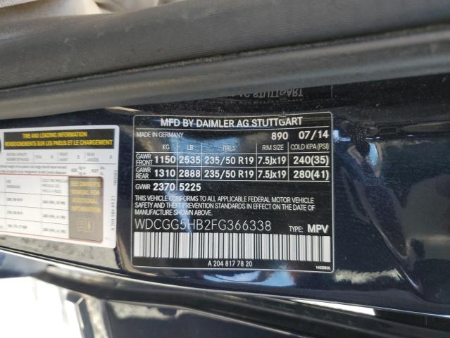 WDCGG5HB2FG366338 - 2015 MERCEDES-BENZ GLK 350 BLUE photo 13