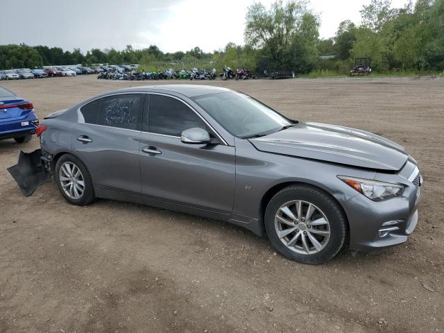 JN1BV7AR5FM412807 - 2015 INFINITI Q50 BASE GRAY photo 4