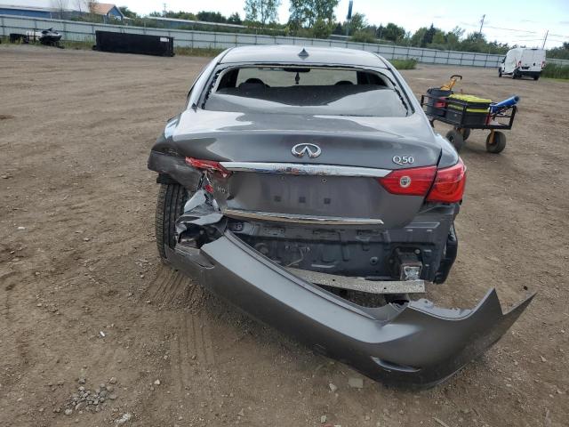JN1BV7AR5FM412807 - 2015 INFINITI Q50 BASE GRAY photo 6