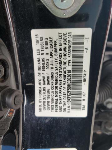 19XFC2F50HE203618 - 2017 HONDA CIVIC LX Qara foto 12