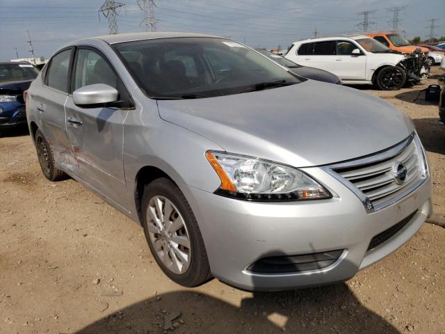 3N1AB7AP9FY240152 - 2015 NISSAN SENTRA S SILVER photo 4