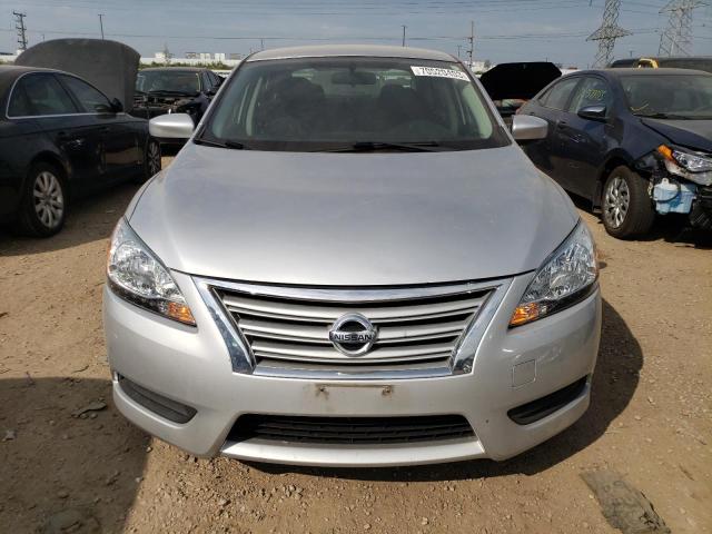 3N1AB7AP9FY240152 - 2015 NISSAN SENTRA S SILVER photo 5