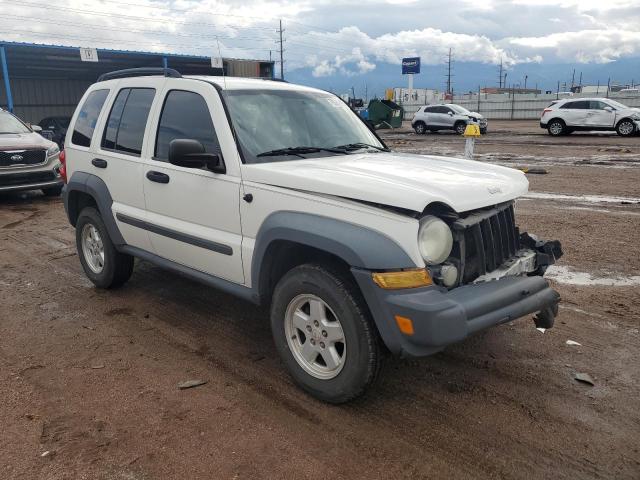 1J4GL48K97W521433 - 2007 JEEP LIBERTY SPORT WHITE photo 4