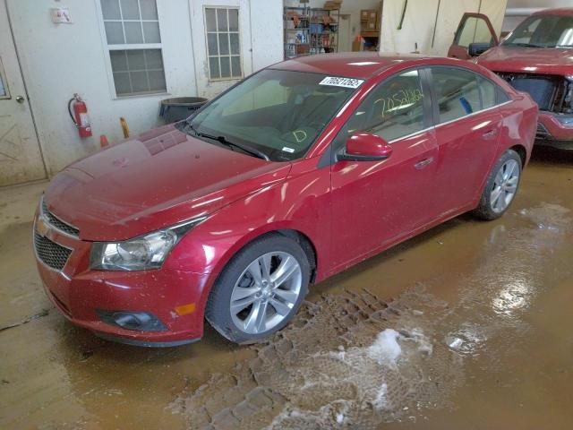 1G1PH5SC7C7158738 - 2012 CHEVROLET CRUZE LTZ RED photo 1