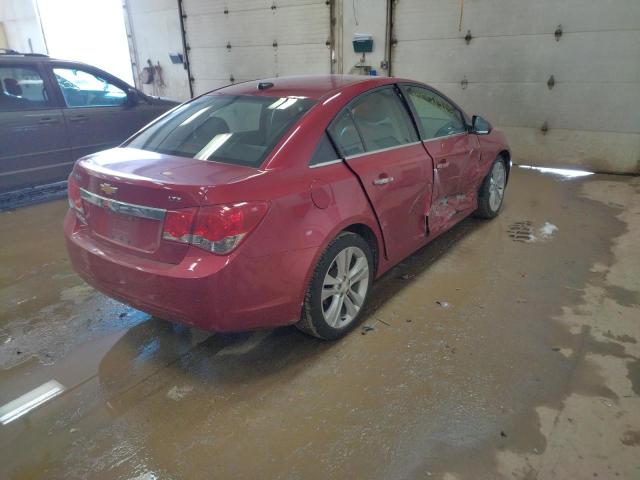 1G1PH5SC7C7158738 - 2012 CHEVROLET CRUZE LTZ RED photo 3